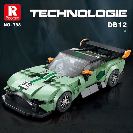 Reobrix Creator 798 Aston Martin DB12 Spor Araba Yaratıcı Yapı Blok Seti Building Blocks - 302 Parça