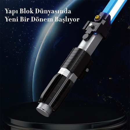 Reobrix 99010 Işın Kılıcı Mavi Yaratıcı Yapı Blok Seti Building Blocks (Lightsaber) - 629 Parça