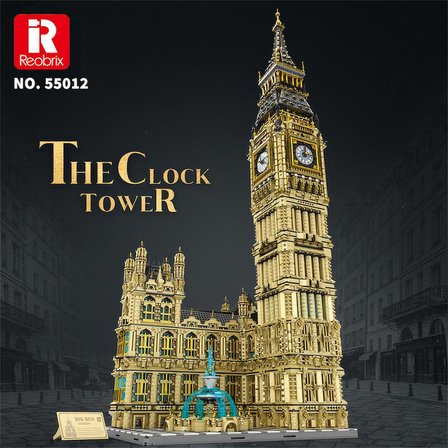 Reobrix 55012 Saat Kulesi Big Ben Yaratıcı Yapı Blok Seti Building Blocks (The Clock Tower)-13825Parça