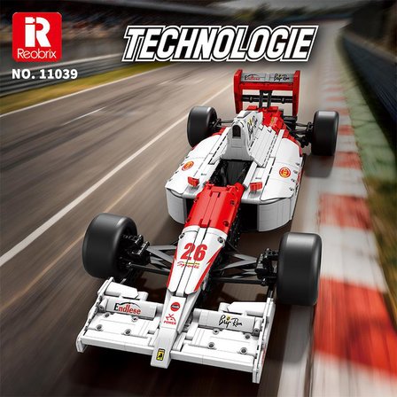 Reobrix Technic 11039 1/8 McLaren Formula 1 Araba Yaratıcı Yapı Blok Seti Building Blocks -2800Parça