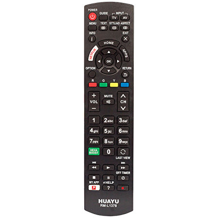 Panasonic RM-L1378 Lcd Led Netflix Universal Tv Kumandası