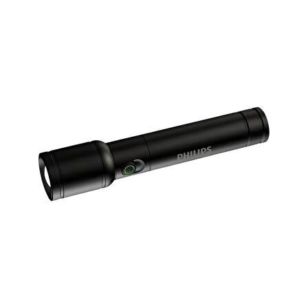 Philips SFL2124 250 Lümen 5W Led El Feneri Teleskopik Zoom Sos Modlu Metal Gövdeli Şarj Edilebilir Uzun Menzilli Flashlight