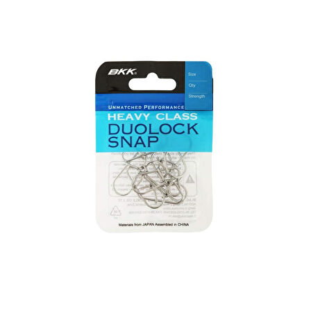 BKK Duo Lock Snap-51 Maket Balık Klipsi NO:000