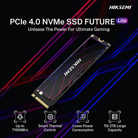 Hiksemi Future Lite 1TB 7300MB/s - 6350MB/s Gen4x4 PCI-e NVMe M.2 2280 SSD