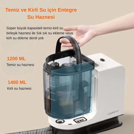 15.000Pa Emiş Gücü 600w Halı Yıkama ve Leke Çıkartma Makinesi Y200