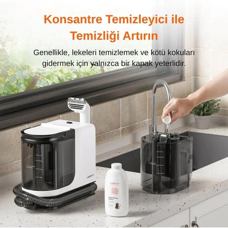 15.000Pa Emiş Gücü 600w Halı Yıkama ve Leke Çıkartma Makinesi Y200