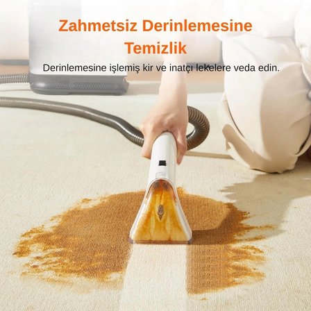 15.000Pa Emiş Gücü 600w Halı Yıkama ve Leke Çıkartma Makinesi Y200