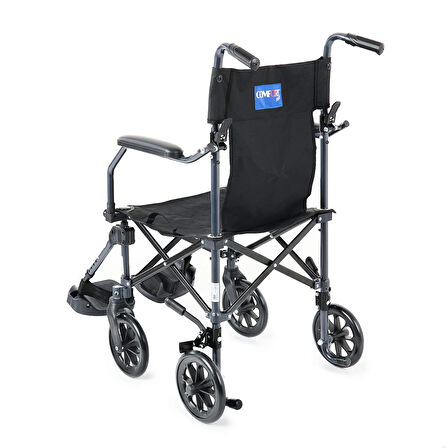 Comfort Plus Transfer Portatif Tekerlekli Sandalye | Katlanabilir, Çantalı ve Hafif DM-304