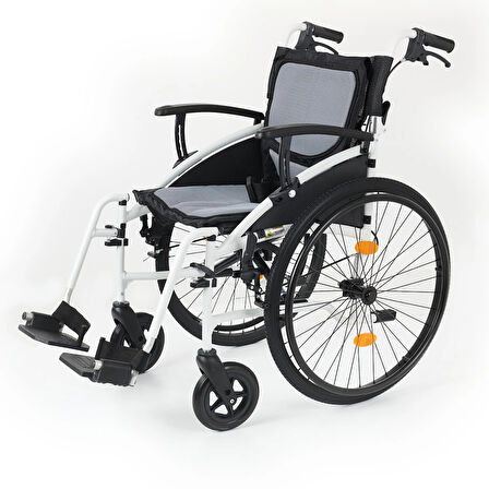 Comfort Plus Alüminyum Tekerlekli Sandalye | Katlanabilir Şase ve Hafif Ergonomik Tasarım GPro