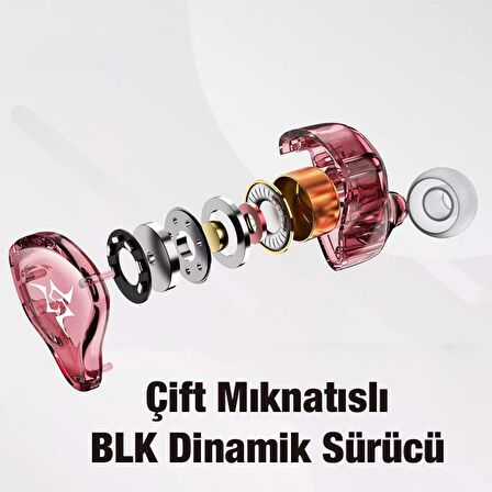 Plextone FRO NB3 Dual Superbass 3.5mm Kablolu Gaming Oyuncu Kulaklığı PEMBE