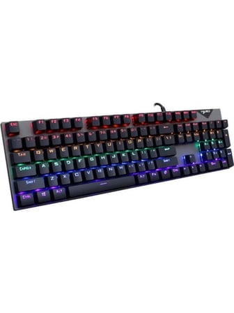 jedel KL-138 Blue Switch Mekanik RGB Efekli Işıklı Oyuncu Klavye Q TR