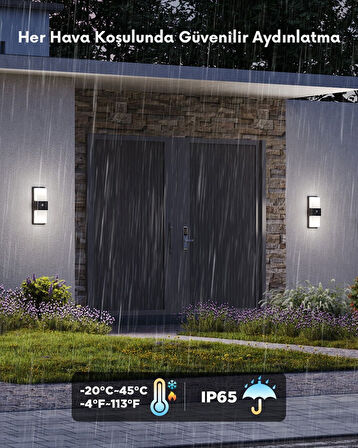 Govee Dış Mekan Hareket Sensörlü Duvar Aydınlatması IP65 H7078CD1