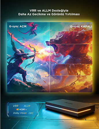 Govee AI Sync Box Kit 2 27-34 inç Gaming Monitör Arkası Aydınlatma - H6603311