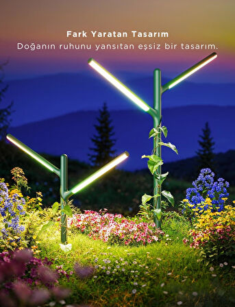 Govee RGBICWW Dikey Bahçe Aydınlatması 2'li