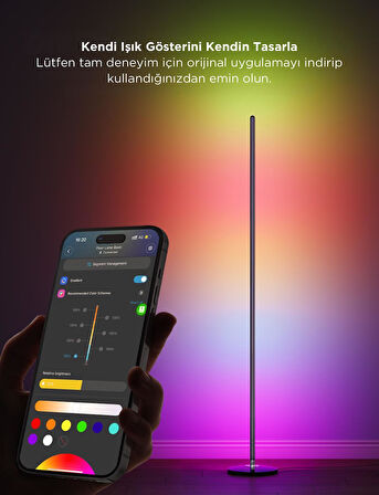 Govee Basic Akıllı Köşe Lambası Lite - Siyah