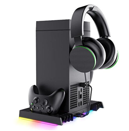 XBOX SERİES X UYUMLU ŞARJLI FANLI RGB Lİ DİKEY STAND İPEGA PG-XBX024S