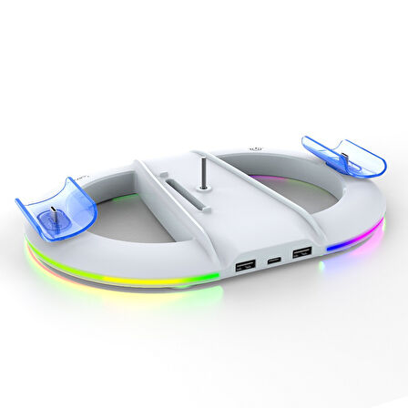 PS5 SLİM  KASA DİKEY IŞIKLI STAND RGB İPEGA-PG-P5S045H