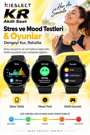 Kieslect  Siyah Akıllı Saat