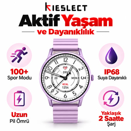 Kieslect  Mor Akıllı Saat
