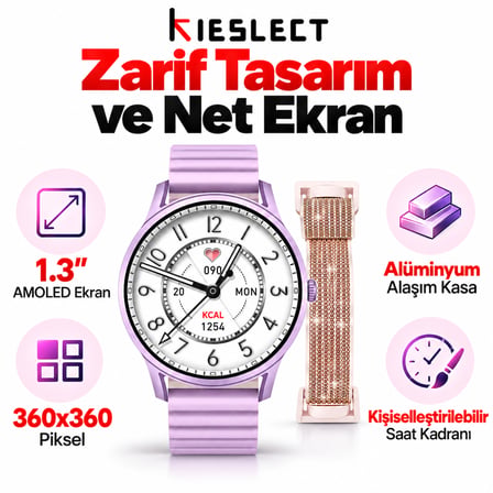 Kieslect  Mor Akıllı Saat