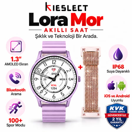 Kieslect  Mor Akıllı Saat