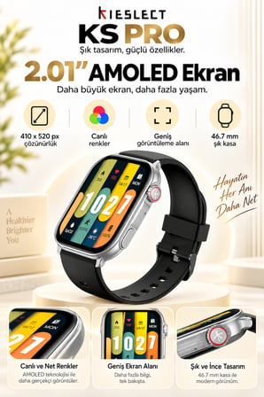 Kieslect Ks Pro Arama Özellikli Akıllı Saat