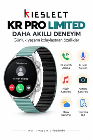 Kieslect KR Pro Gümüş Akıllı Saat