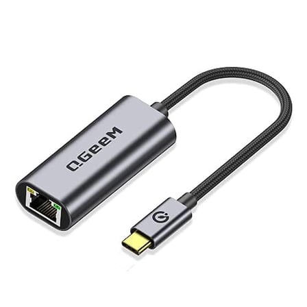 Qgeem QG-UA05 USB Type C to RJ45 Gigabit Ethernet Erkek-Dişi Usb Ethernet Adaptör