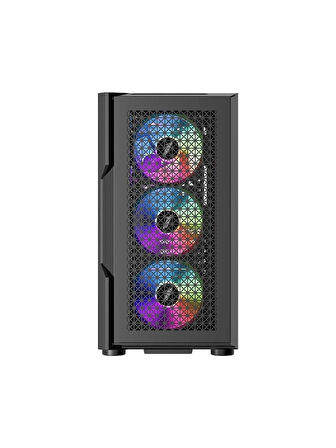 1st Player Trilobite T7 Siyah 650W 80+ Argb 4X12CM Fan Temperli Cam Mesh USB 3.0 Atx Kasa