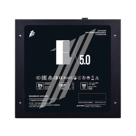 1ST PLAYER FK 550W SİYAH 12CM FAN KORUMALI 3 YIL GARANTİLİ GÜÇ KAYNAĞI