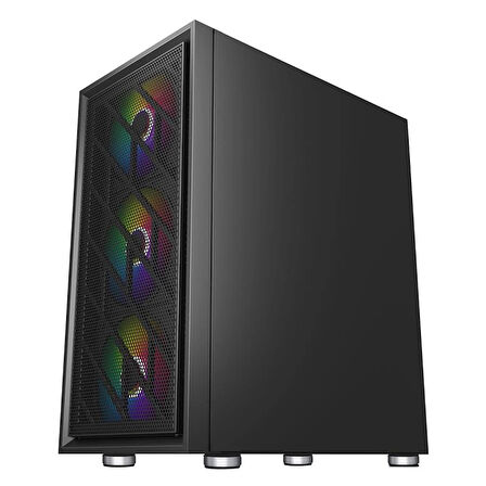 ONTECH - 1st Player Ar7 Siyah 650w 80+ Argb 4x12cm Fan Temperli Cam Mesh Usb 3.0 Atx Kasa