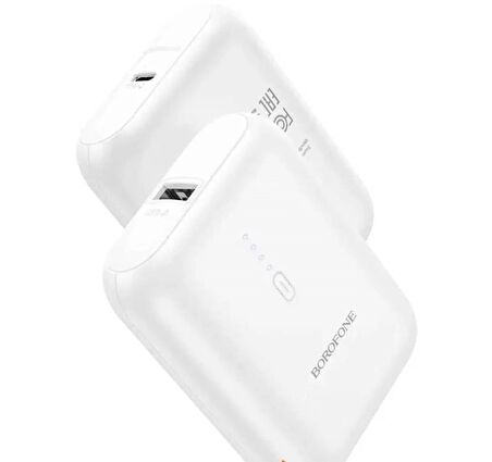 TYPE C Powerbank Mini Cep Boyutunda  5000mAh  Led Göstergeli İNPUT Type C iPhone ve Samsung Uyumlu  BJ31
