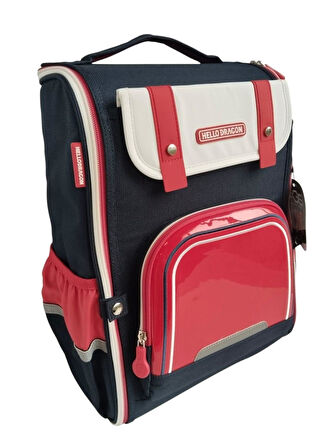 Hello Dragon Okul Çantası Model 11 Kırmızı CN0026