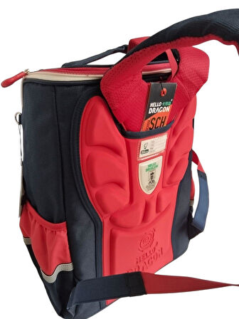 Hello Dragon Okul Çantası Model 11 Kırmızı CN0026