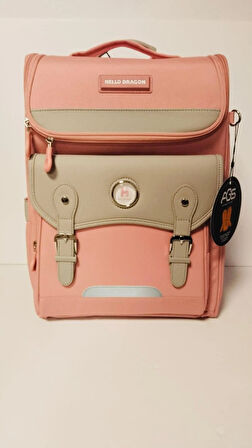 Hello Dragon Okul Çantası Model 13 Pembe CN0034