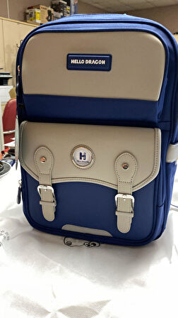 Hello Dragon Okul Çantası Model 12 Mavi CN0028