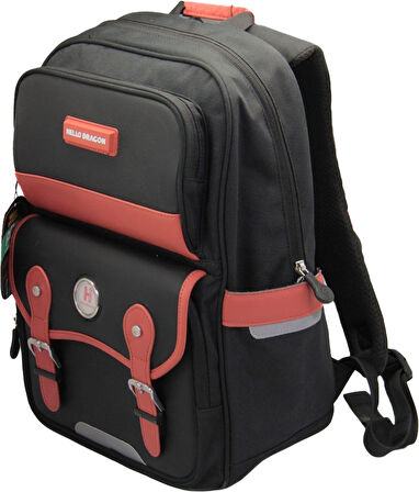 Hello Dragon Okul Çantası Model 12 Siyah CN0027