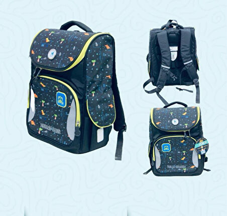 Hello Dragon Okul Çantası Model 16 Siyah CN0040