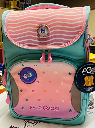 Hello Dragon Okul Çantası Model 16 Pembe CN0041