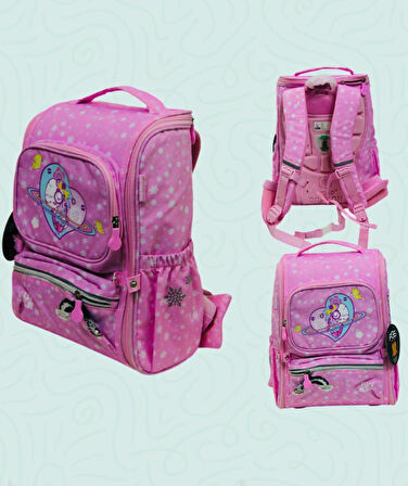 Hello Dragon Okul Çantası Model 18 Pembe CN0045