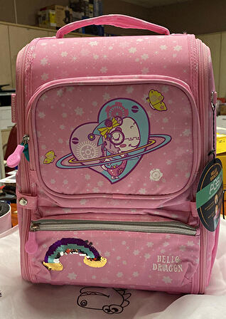 Hello Dragon Okul Çantası Model 18 Pembe CN0045