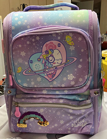 Hello Dragon Okul Çantası Model 18 Mor CN0046