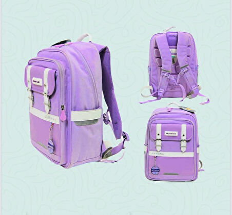 Hello Dragon Okul Çantası Model 17 Mor CN0043