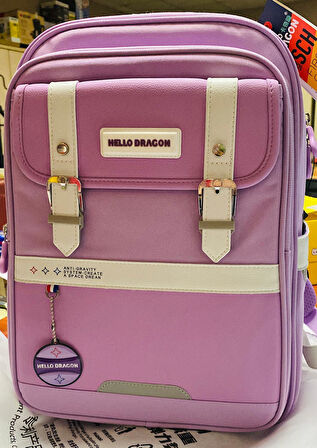 Hello Dragon Okul Çantası Model 17 Mor CN0043