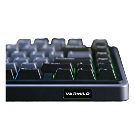 VARMILO Minilo75 HE Siyah %75 Gateron Magnetic Jade Pro Manyetik Switch Hall Effect RGB Hotswap Mekanik Gaming Klavye