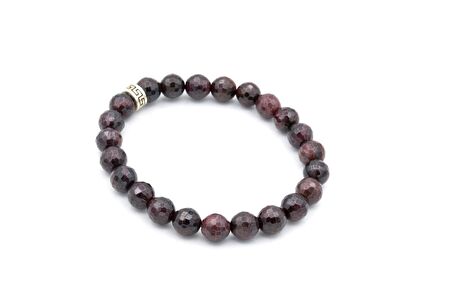 HAKİKİ FASET KESİM DOĞAL LAL (GRANAT) BİLEKLİK 1.KALİTE DOĞAL TAŞ