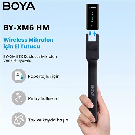 Boya BY-XM6 HM Elde Taşınabilir Kablosuz Mikrofon Tutucu