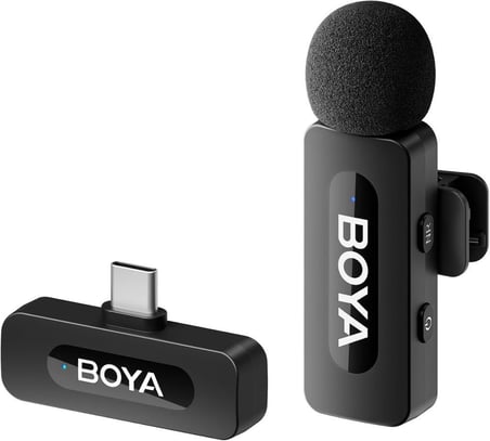 Boya BY-V10 Ultra Kompakt Kablosuz Type-C Yaka Mikrofonu - TEŞHİR
