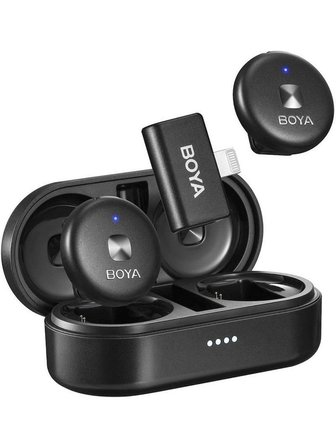 Boya Omic-D Wireless İkili Yaka Mikrofonu Siyah