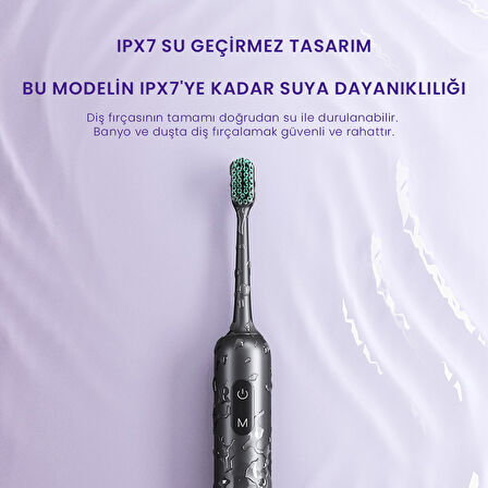 Enchen Aurora T3 Yeşil Değiştirilebilir Başlıklı Şarjlı 3 Farklı Fırçalama Modlu Diş Fırçası